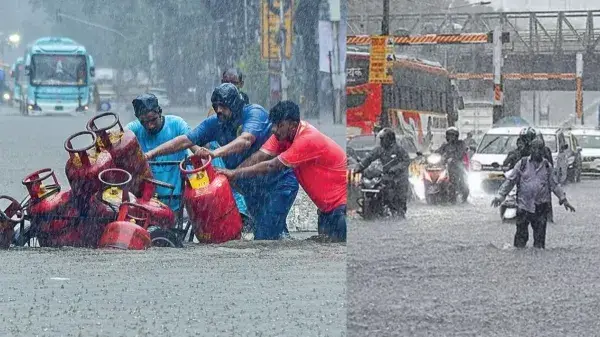 வெள்ளத்தில் தத்தளிக்கும் மும்பை