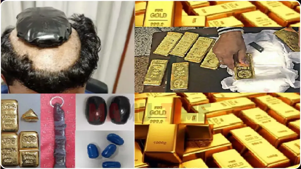 Value of Gold Seized in Last 10 Years India