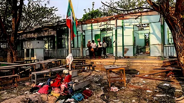 Myanmar Military Attack on Schools