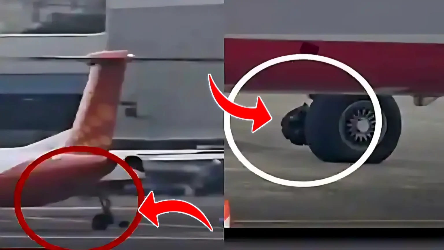 Plane Lands Without Wheel in Mumbai