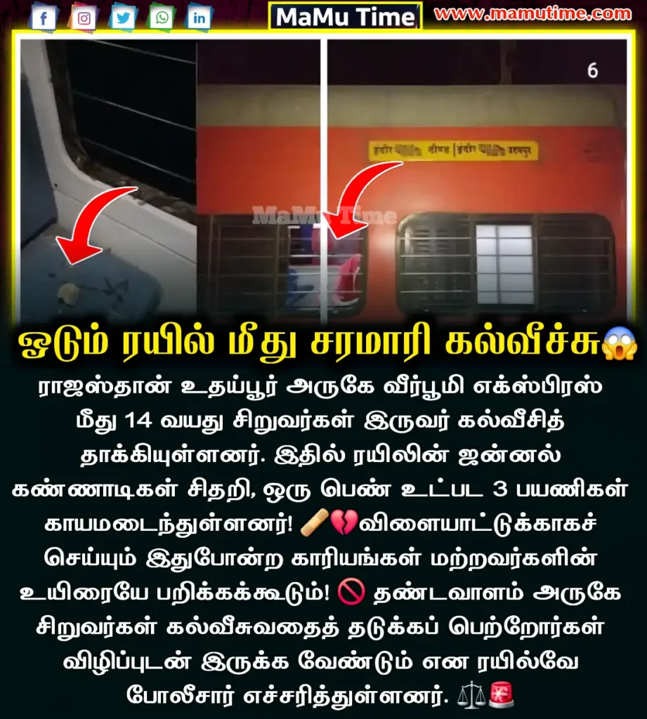 Udaipur Train Stone Pelting 2026