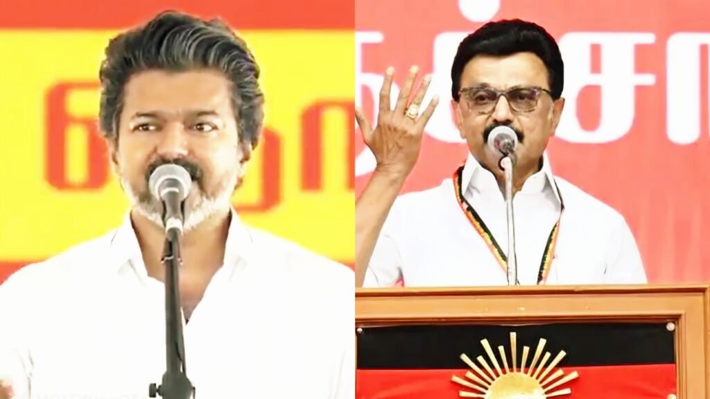 CM சார் உங்களால் எப்படி கூச்சமே இல்லாமல் பேச முடிகிறது! விஜய்க்கு ஸ்டாலின் கேள்வி!